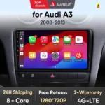 V1 AI Voice Wireless CarPlay Android Auto Radio For Audi A3 8P 2003 - 2013  4G Car Multimedia GPS 2din autoradio
