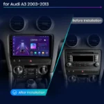 V1 AI Voice Wireless CarPlay Android Auto Radio For Audi A3 8P 2003 - 2013  4G Car Multimedia GPS 2din autoradio - Image 2